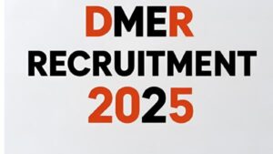 DMER Recruitment 2025