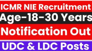 ICMR NIE Recruitment 2025