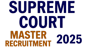 Supreme Court Court Master Recruitment 2025