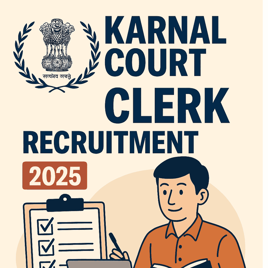 Karnal Court Clerk Recruitment 2025
