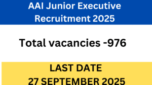 AAI Junior Executive Recruitment 2025