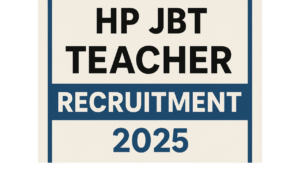 HP JBT Teacher Recruitment 2025