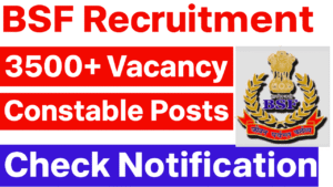 BSF Constable Tradesmen Recruitment 2025