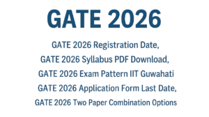 GATE 2026 Notification