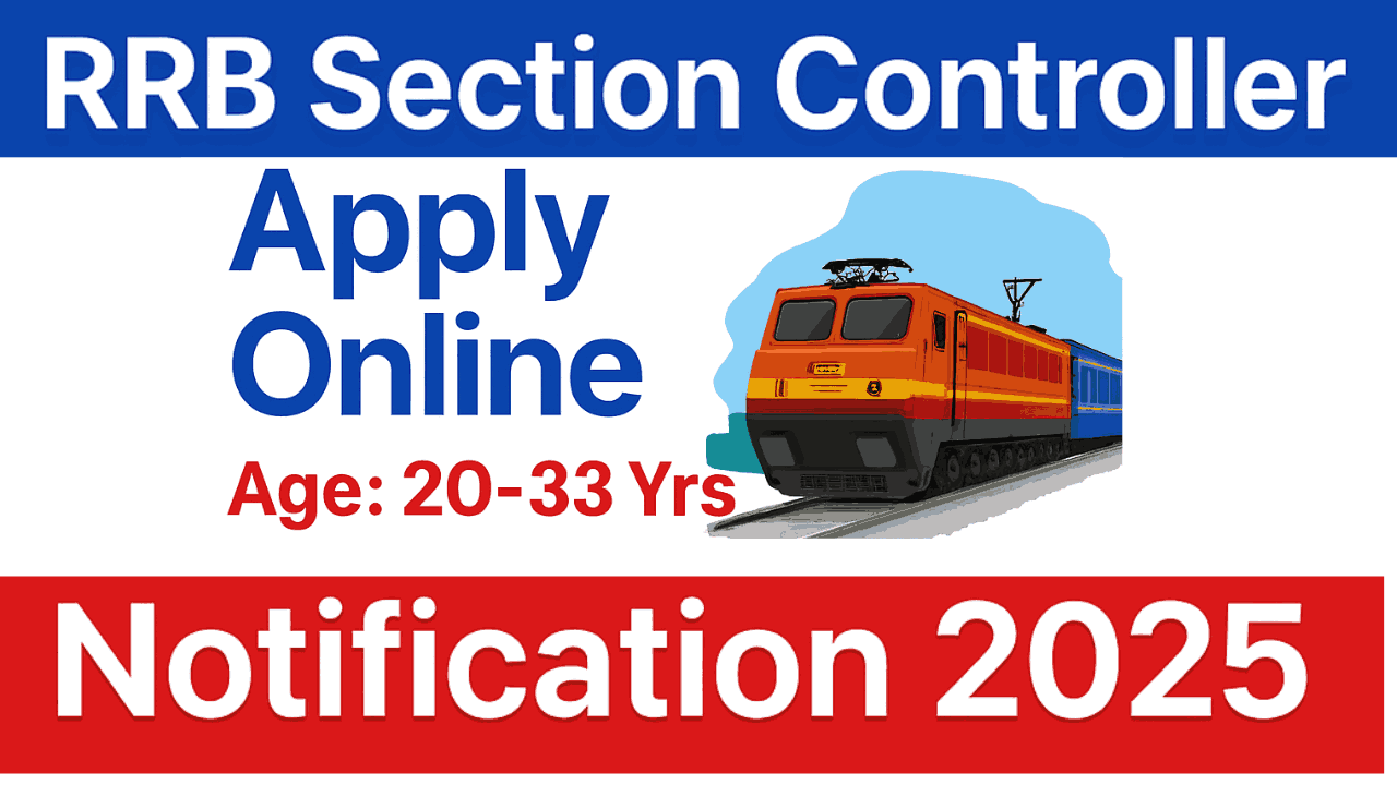 RRB Section Controller Recruitment 2025