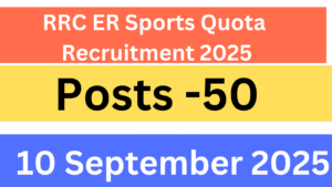RRC ER Sports Quota Recruitment 2025