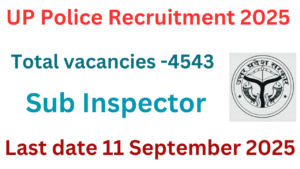 UP Police SI Recruitment 2025
