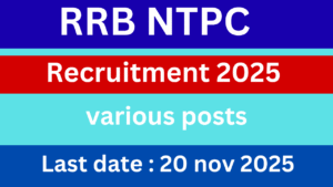 RRB NTPC Recruitment 2025-26