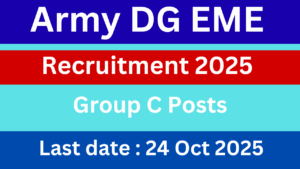 Army DG EME Group C Recruitment 2025