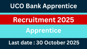 UCO Bank Apprentice Recruitment 2025