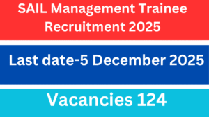 SAIL Management Trainee Recruitment 2025