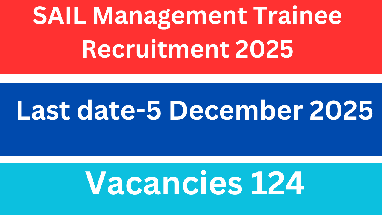 SAIL Management Trainee Recruitment 2025