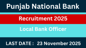 Punjab National Bank Recruitment 2025