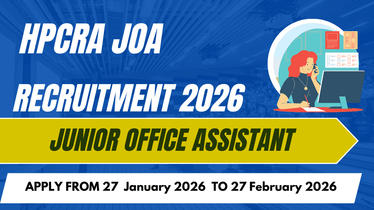 HPCRA JOA Recruitment 2026