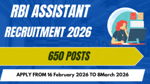 RBI Assistant Recruitment 2026