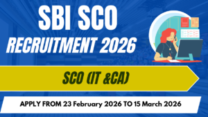 SBI SCO Recruitment 2026