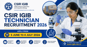 CSIR IGIB Technician Recruitment 2026