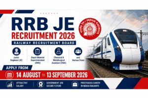 RRB JE Recruitment 2026, RRB JE 2026, RRB JE Apply Online 2026, RRB JE Vacancy 2026, RRB JE Notification 2026, RRB JE Eligibility 2026, RRB JE Qualification 2026, RRB JE Age Limit 2026, RRB JE Application Form 2026, RRB JE Recruitment 2026 Apply Online