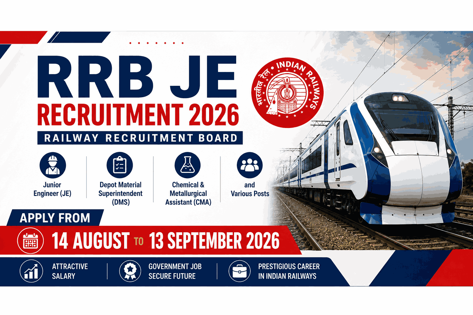 RRB JE Recruitment 2026, RRB JE 2026, RRB JE Apply Online 2026, RRB JE Vacancy 2026, RRB JE Notification 2026, RRB JE Eligibility 2026, RRB JE Qualification 2026, RRB JE Age Limit 2026, RRB JE Application Form 2026, RRB JE Recruitment 2026 Apply Online