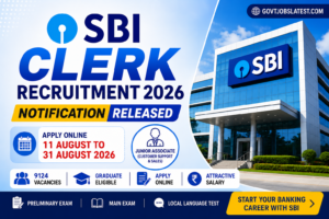 SBI Clerk Recruitment 2026
