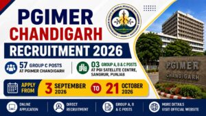 PGIMER Recruitment 2026